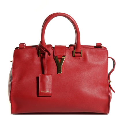 Saint Laurent Calfskin Small Classic Y Cabas Red 1 of 9