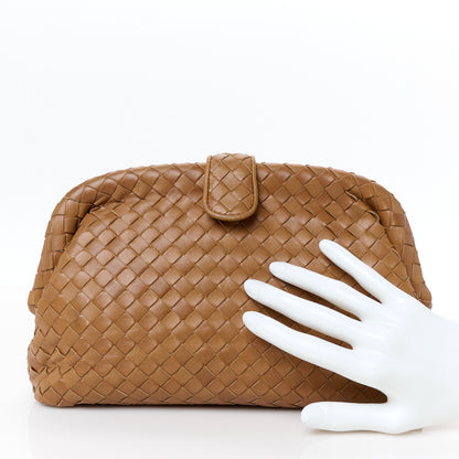 Bottega Veneta Nappa Intrecciato The Lauren 1980 Clutch Camel 2 of 10
