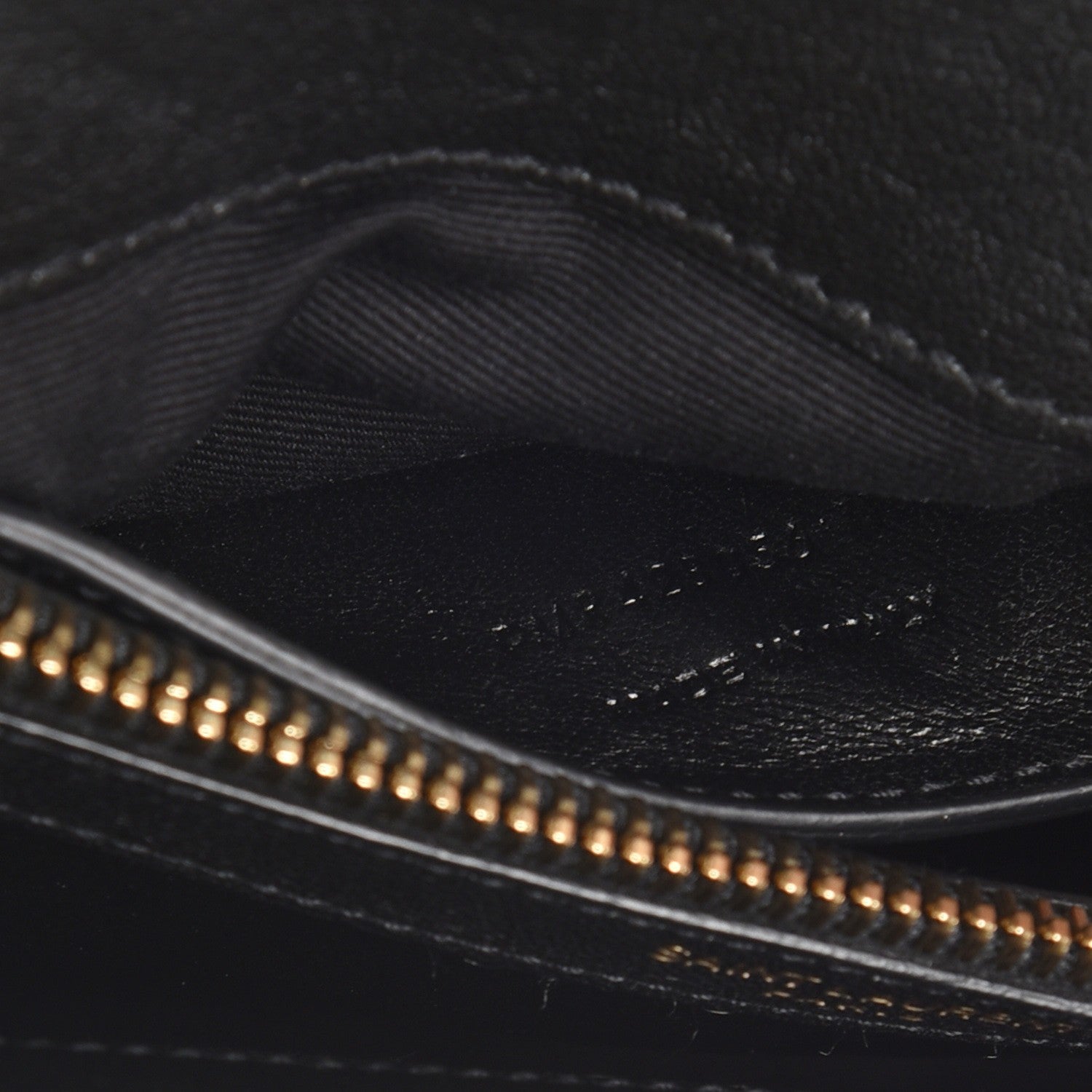 Saint Laurent Sheepskin Matelasse Chevron Monogram Medium College Bag Black 9 of 9