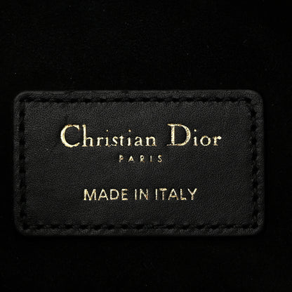 Christian Dior Calfskin CD Embossed Medium C'est Chain Bucket Bag Black 6 of 9