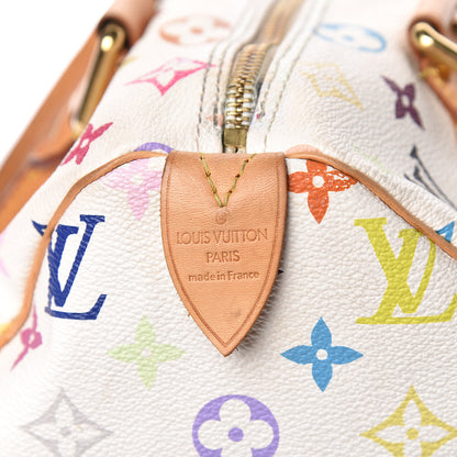 Louis Vuitton Monogram Multicolor Speedy 30 White 6 of 27