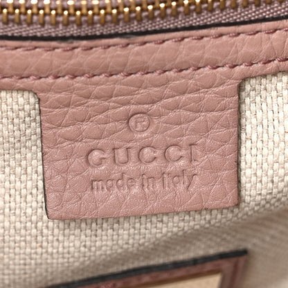 Gucci Pebbled Calfskin Small Soho Shoulder Bag Light Pink 6 of 11