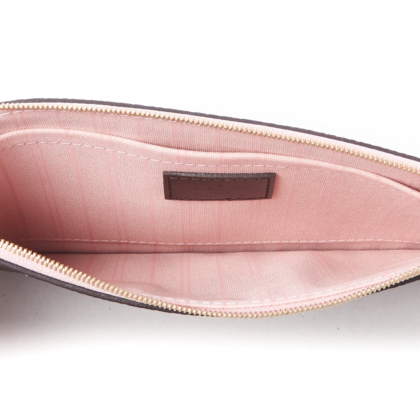 Damier Ebene Neverfull MM GM Pochette Rose Ballerine