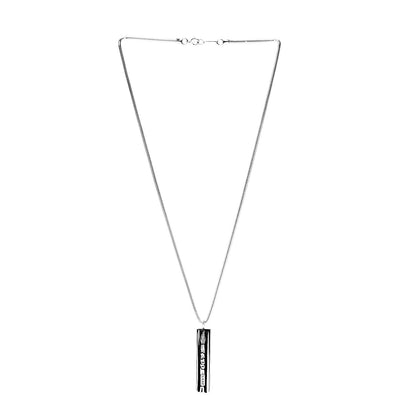 Tiffany Sterling Silver 1837 Bar Pendant Necklace 2 of 5