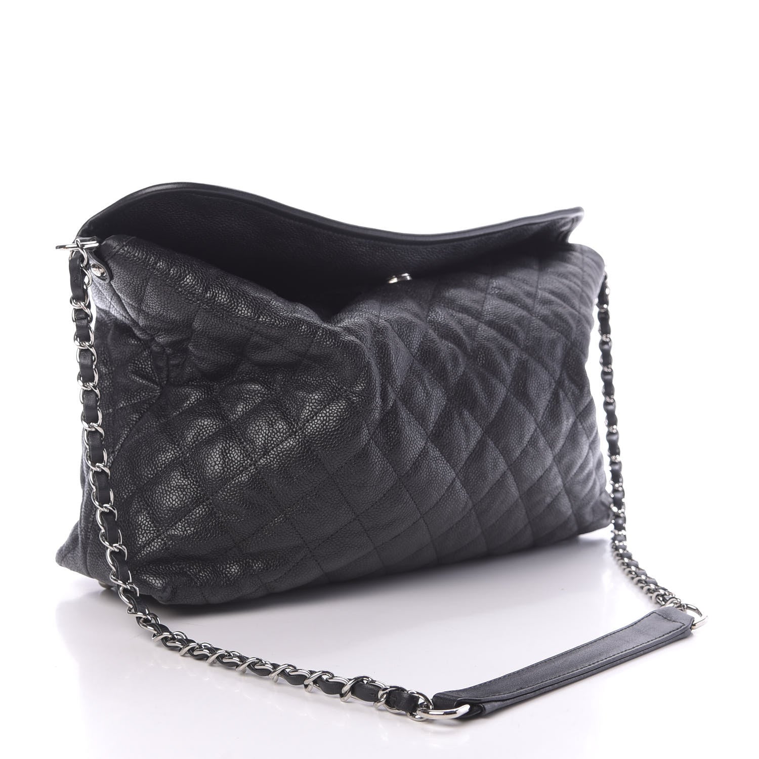 Chanel Caviar Quilted French Riviera Hobo Black 3 of 13