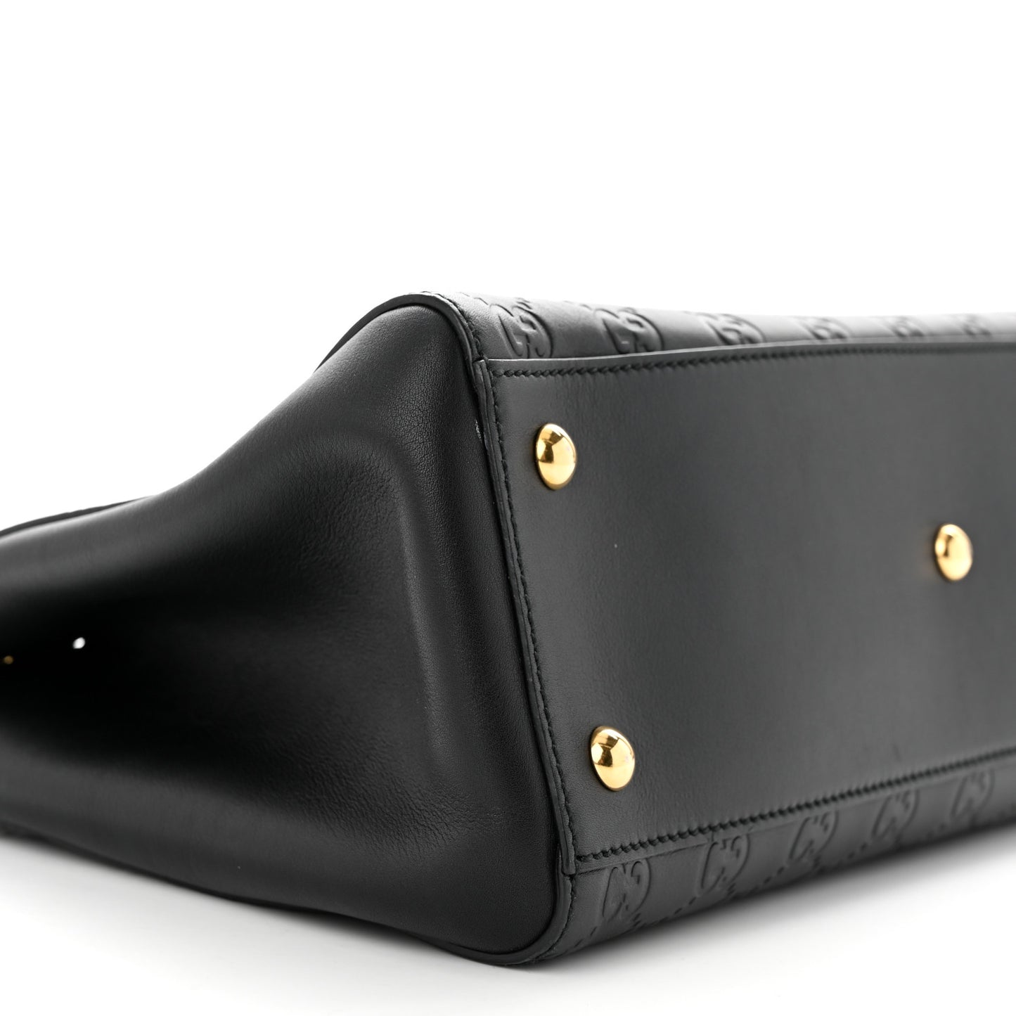 Guccissima Signature Medium Shoulder Tote Bag Black