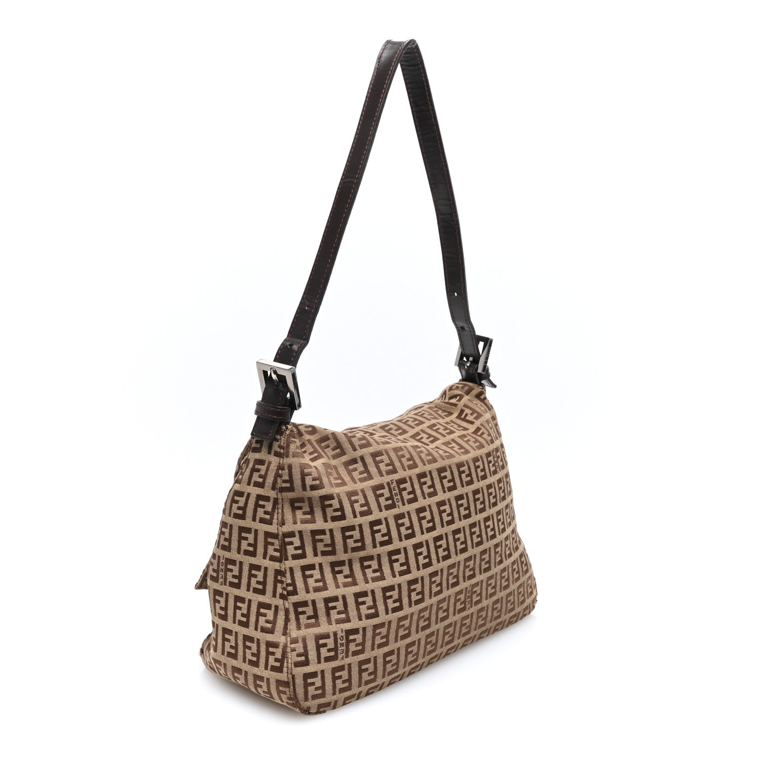 Fendi Zucchino Mama Baguette Brown 2 of 9