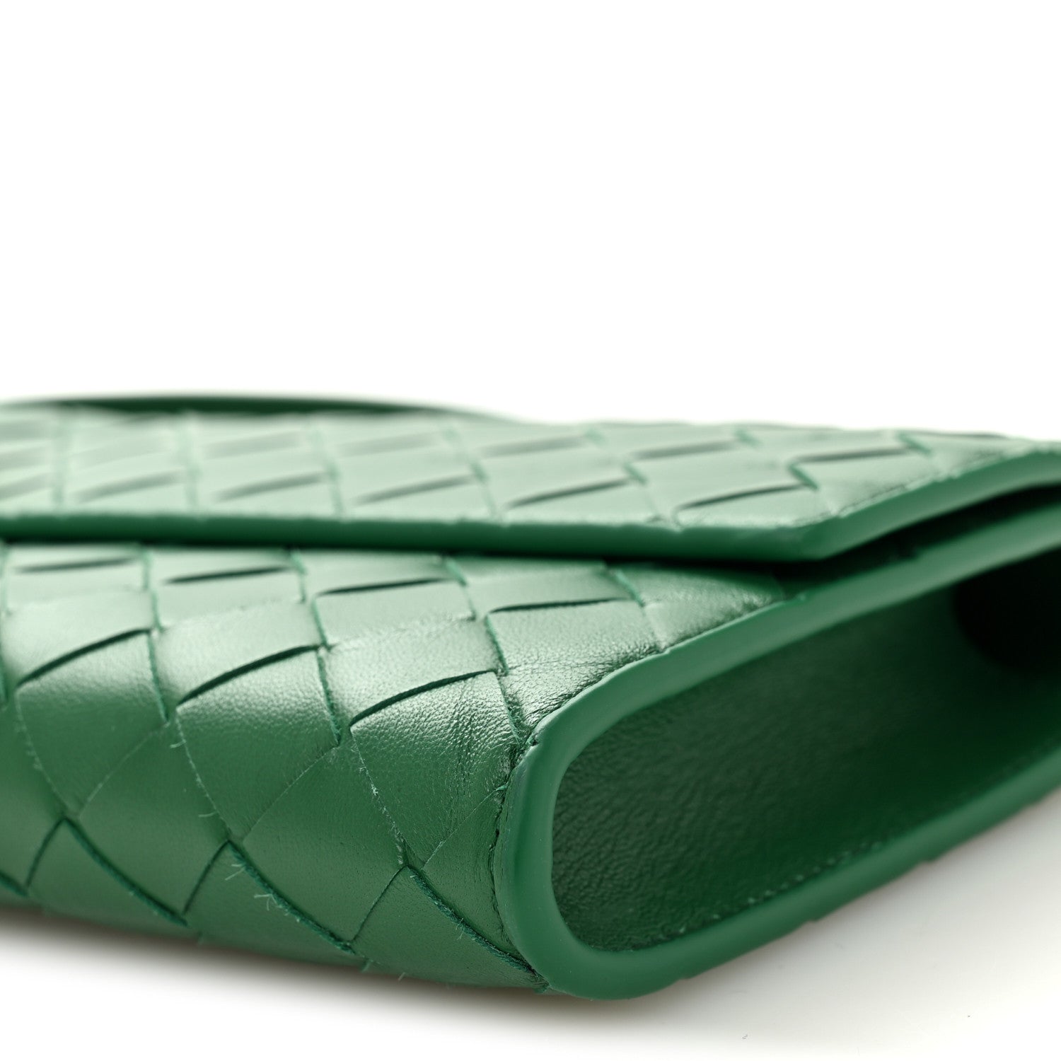 Bottega Veneta Nappa Intrecciato Long Andiamo Top Handle Clutch Jungle 9 of 9