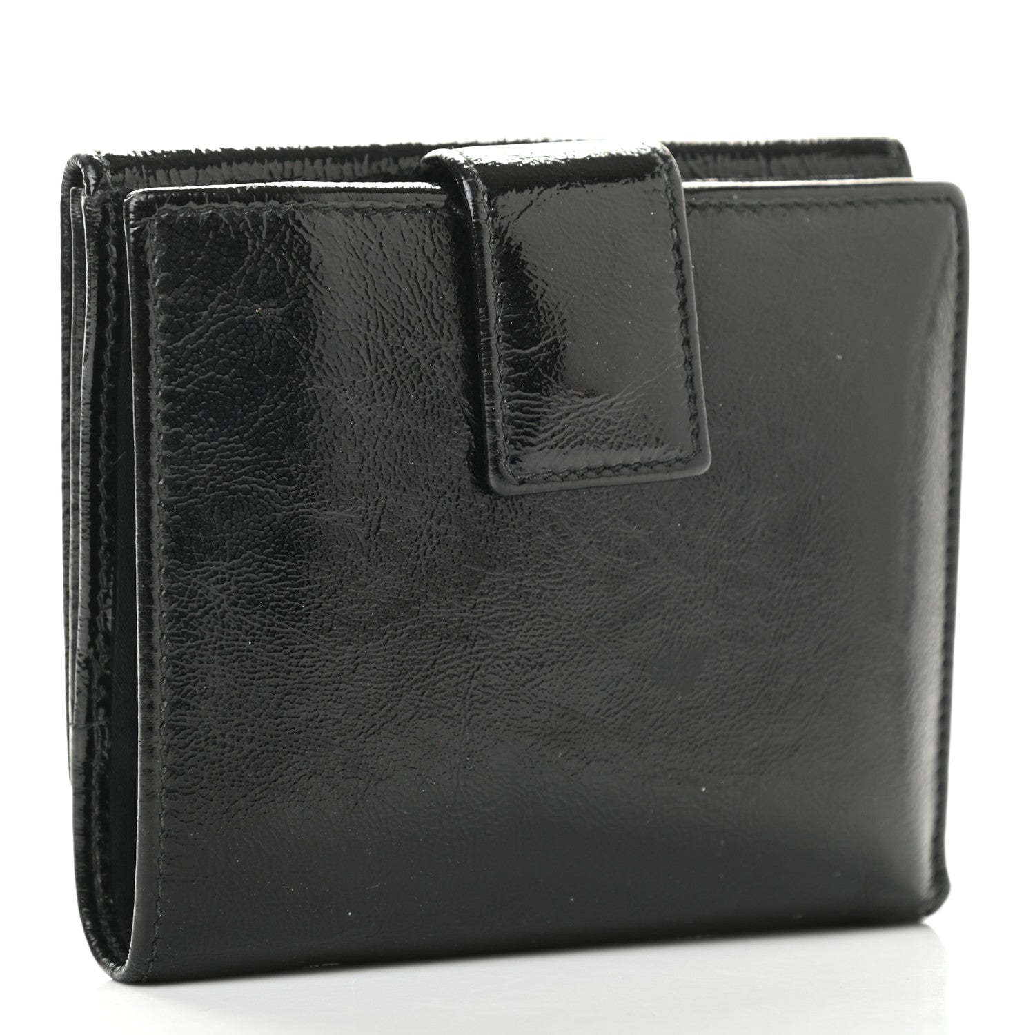 Saint Laurent Goatskin Belle de Jour French Wallet Black 3 of 18