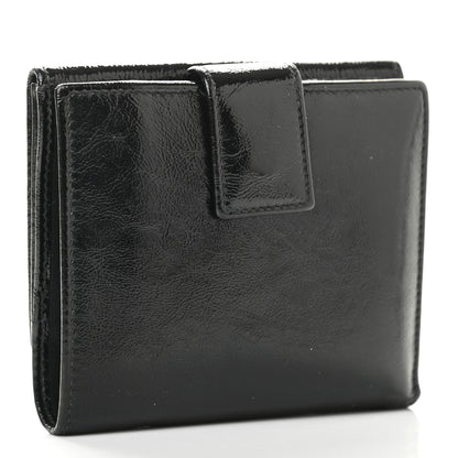 Saint Laurent Goatskin Belle de Jour French Wallet Black 3 of 18