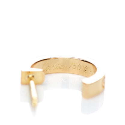 Cartier 18K Yellow Gold Small LOVE Hoop Earrings 4 of 5
