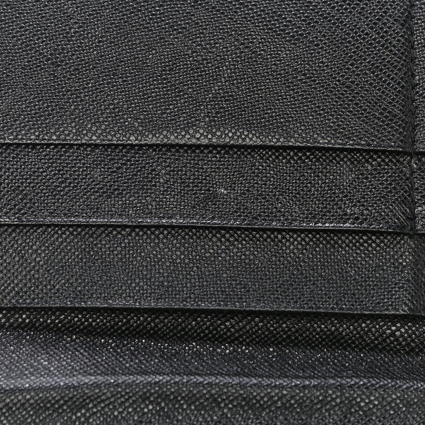 Saffiano Triangle Flap Wallet Black