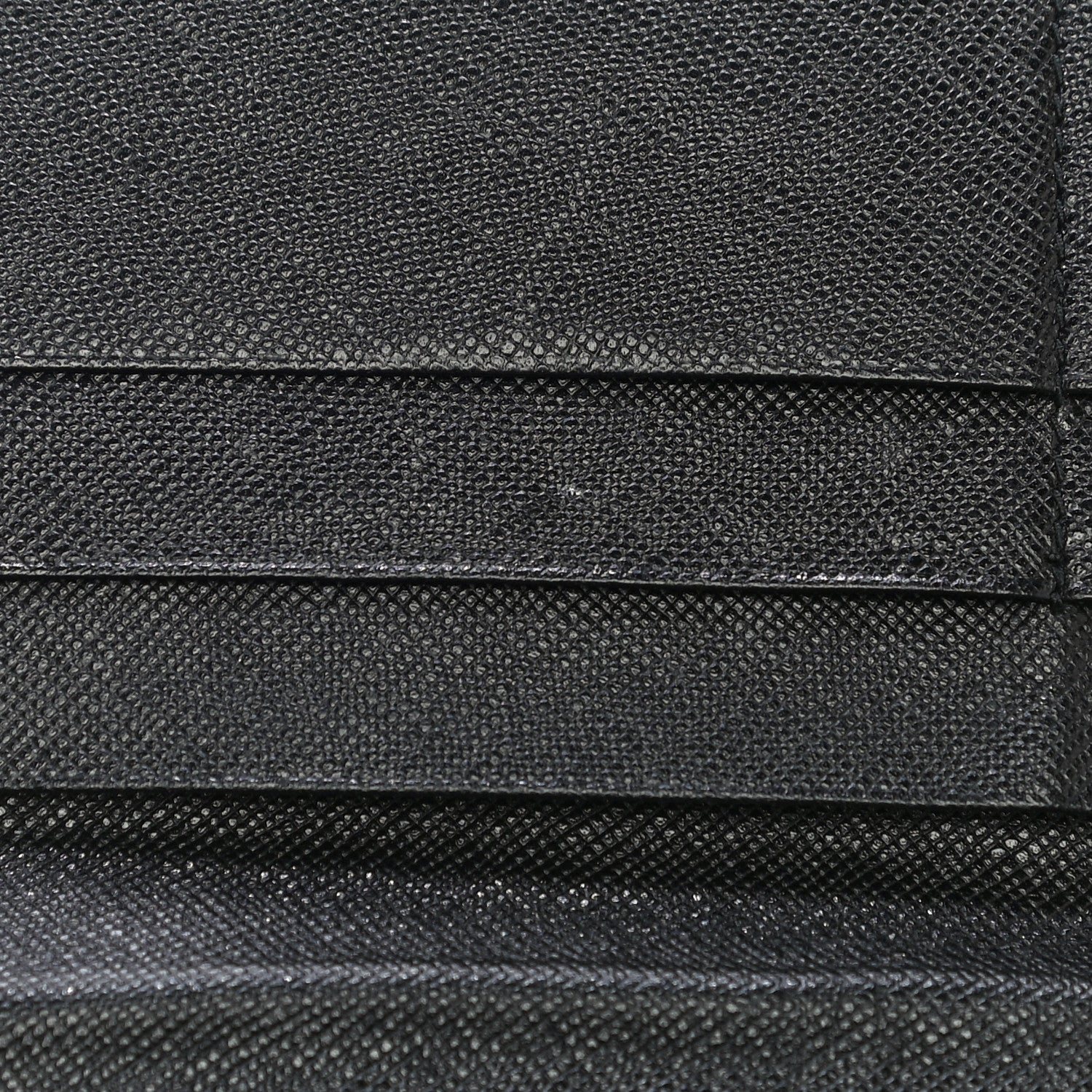 Prada Saffiano Triangle Flap Wallet Black 12 of 16