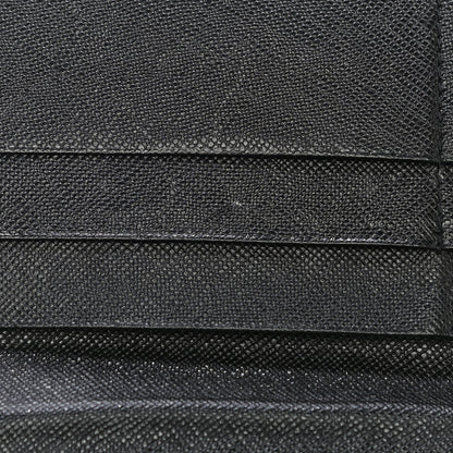 Prada Saffiano Triangle Flap Wallet Black 12 of 16