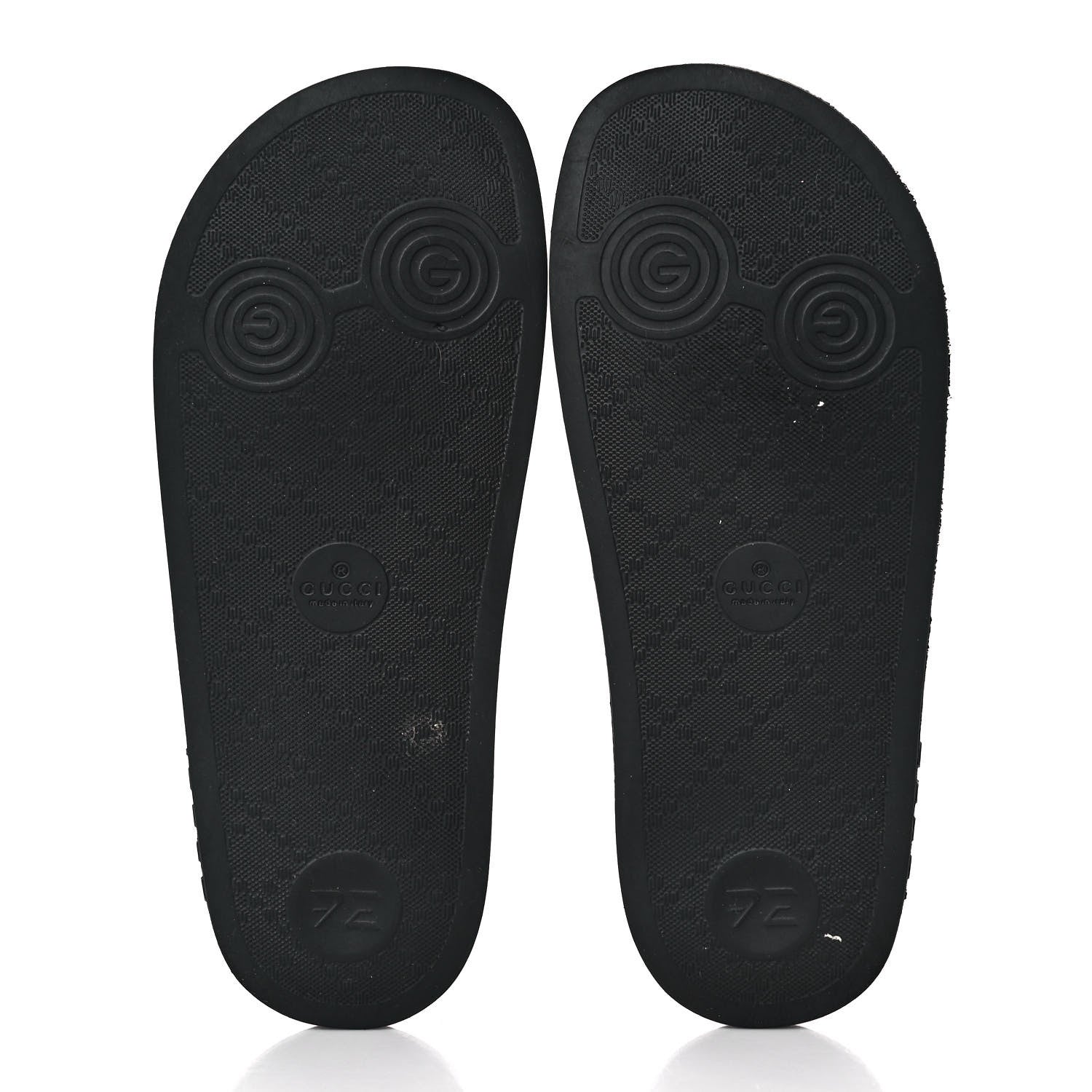 Gucci Rubber Womens Logo Slide Sandals 36 Black 5 of 8