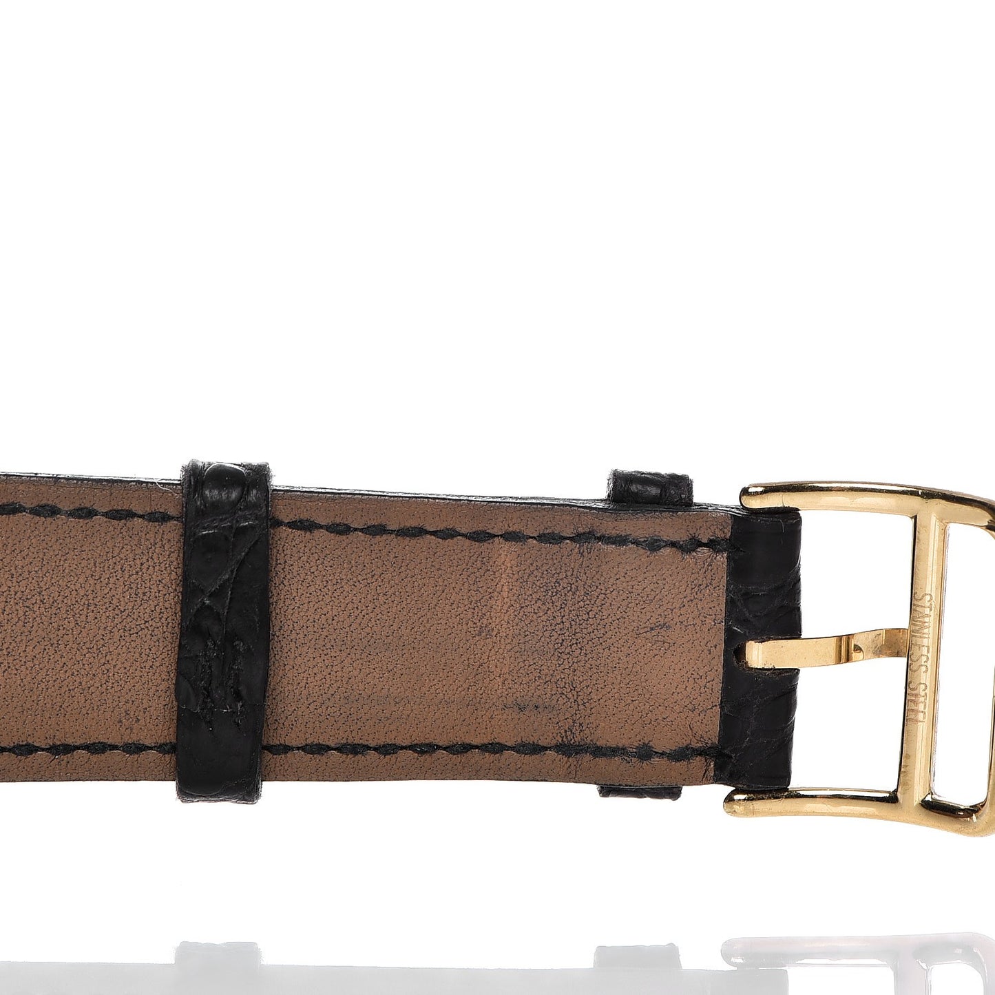 Stainless Steel Alligator 26mm Heure H Hour Quartz Watch Noir