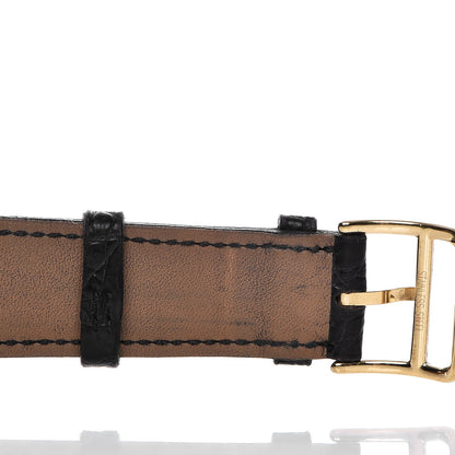 Hermes Stainless Steel Alligator 26mm Heure H Hour Quartz Watch Noir 6 of 8