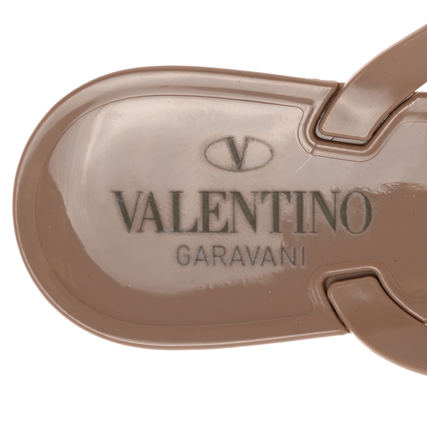 Valentino Garavani PVC Jelly Rockstud Bow Thong Sandals 36 Poudre 7 of 7