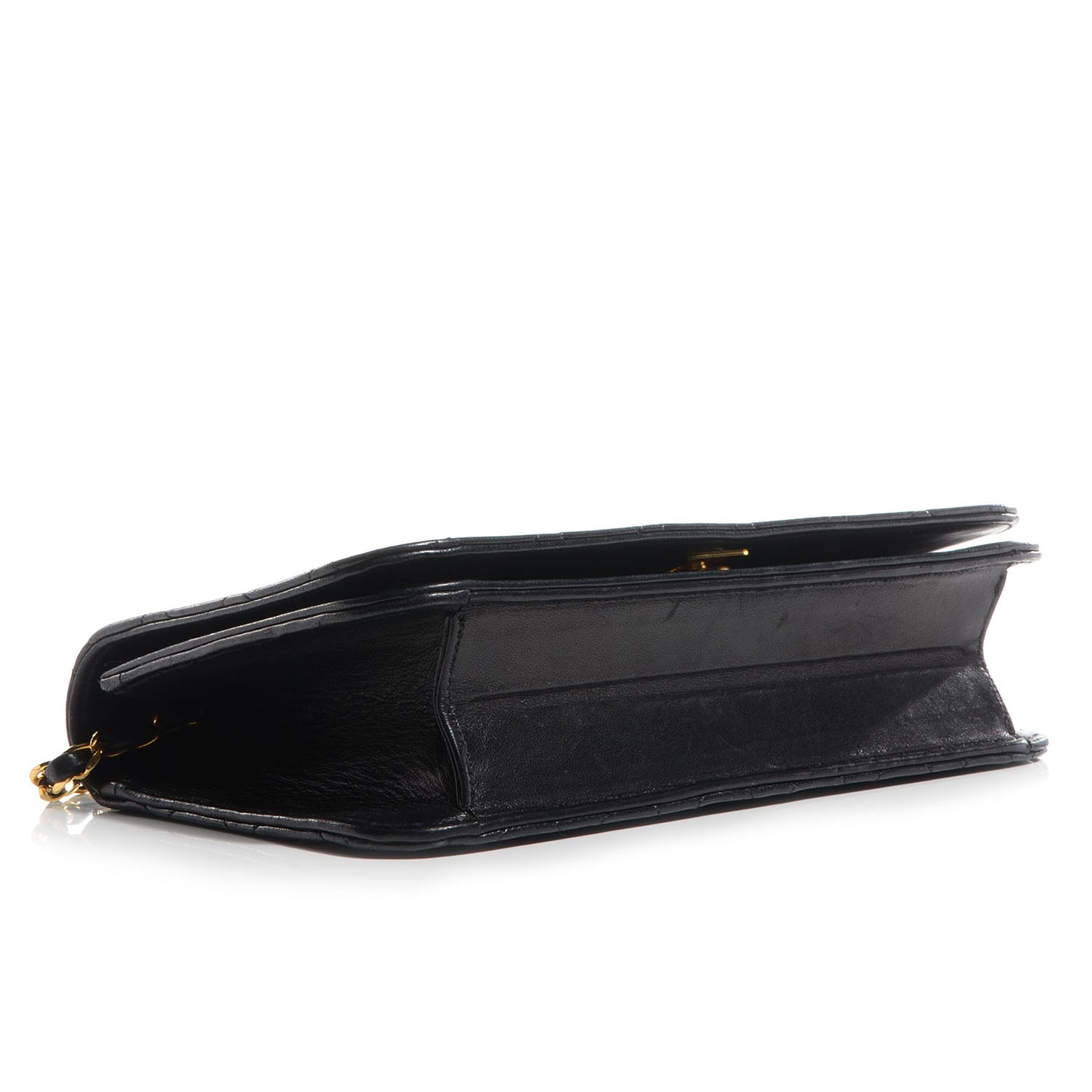 Lambskin Small Single Flap Black