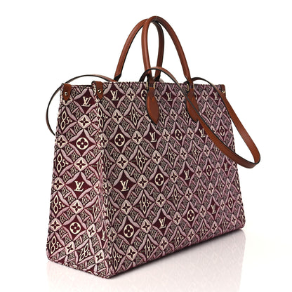 Louis Vuitton Jacquard Since 1854 Onthego GM Bourdeaux 2 of 9