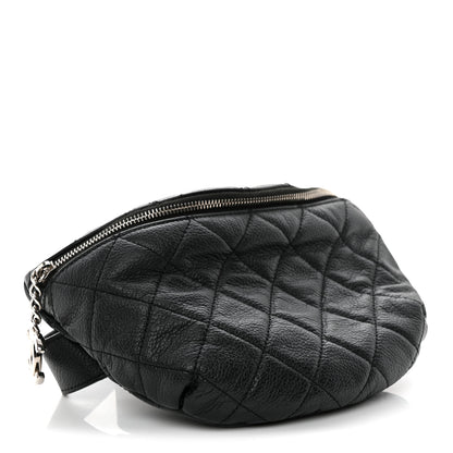 Chanel Grained Calfskin Quilted Waist Belt Bag Black 4 of 11