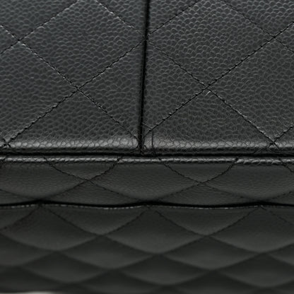 Chanel Caviar Quilted Jumbo Double Flap Black 13 of 16