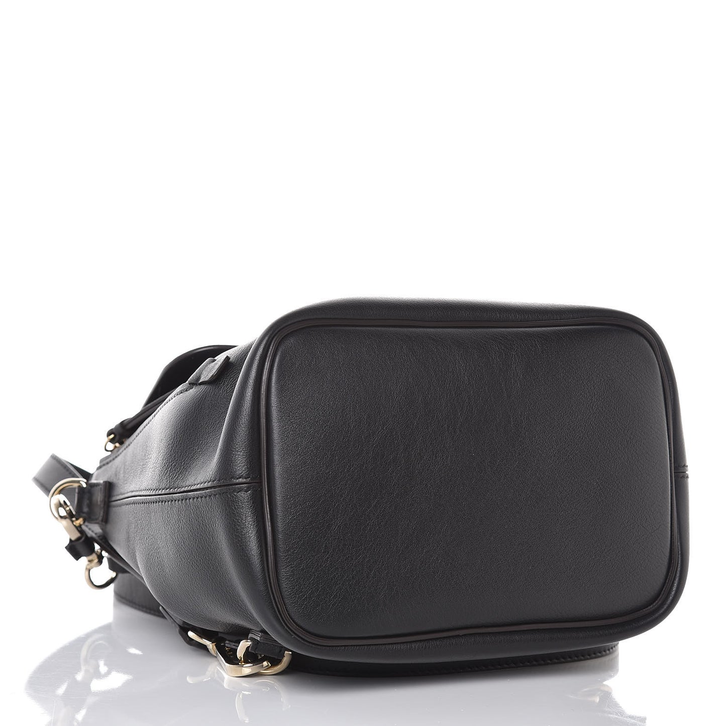 Suede Calfskin Small Faye Backpack Black
