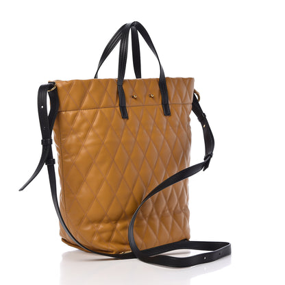 Givenchy Rubberized Canvas Quilted Duo Backpack Golden 5 of 12