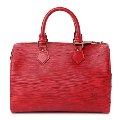 Louis Vuitton Epi Speedy 25 Castillan Red 1 of 10