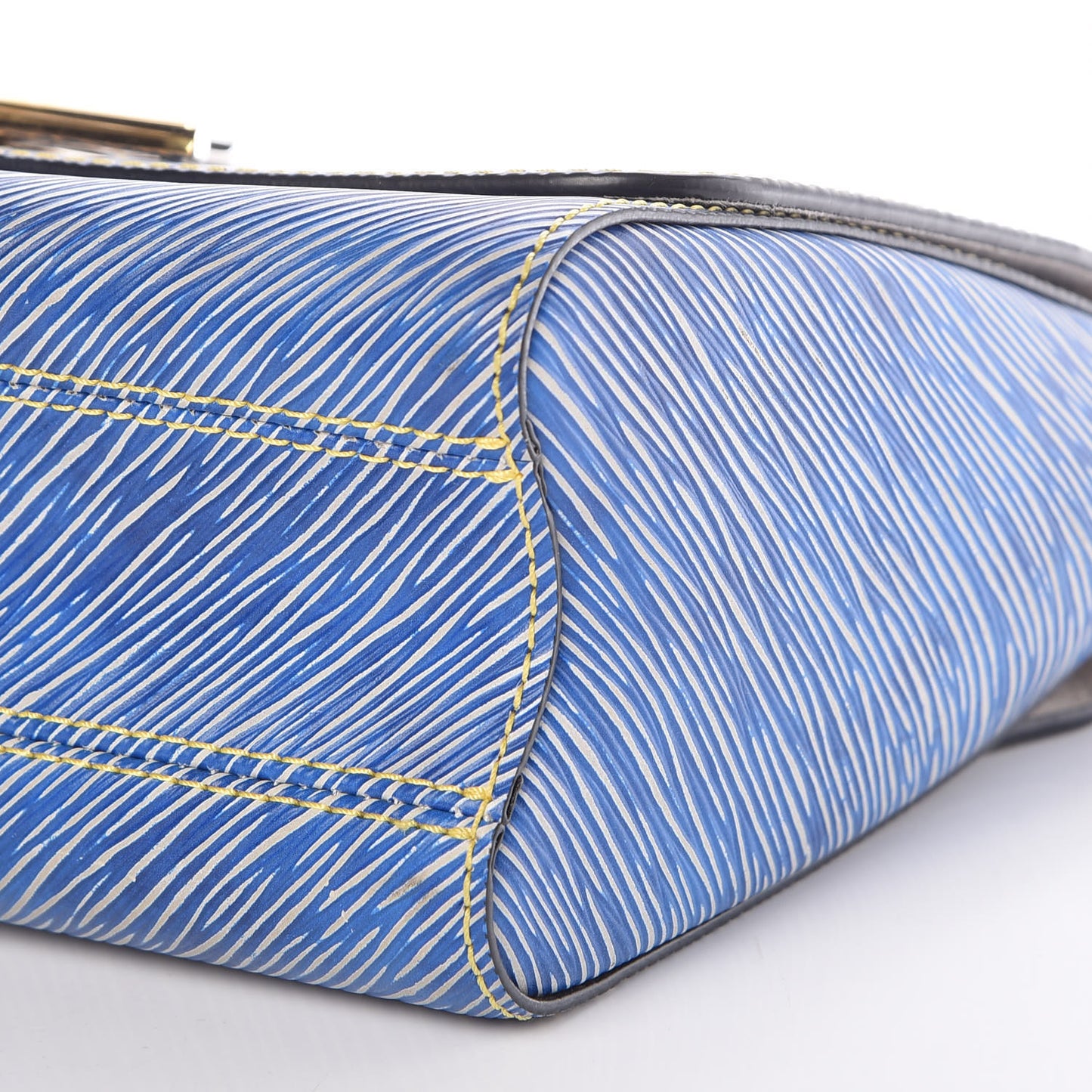 Epi Twist Shoulder Bag MM Denim Light