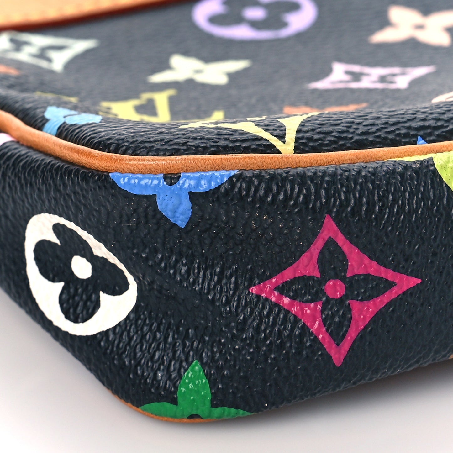 Monogram Multicolor Pochette Accessories Black