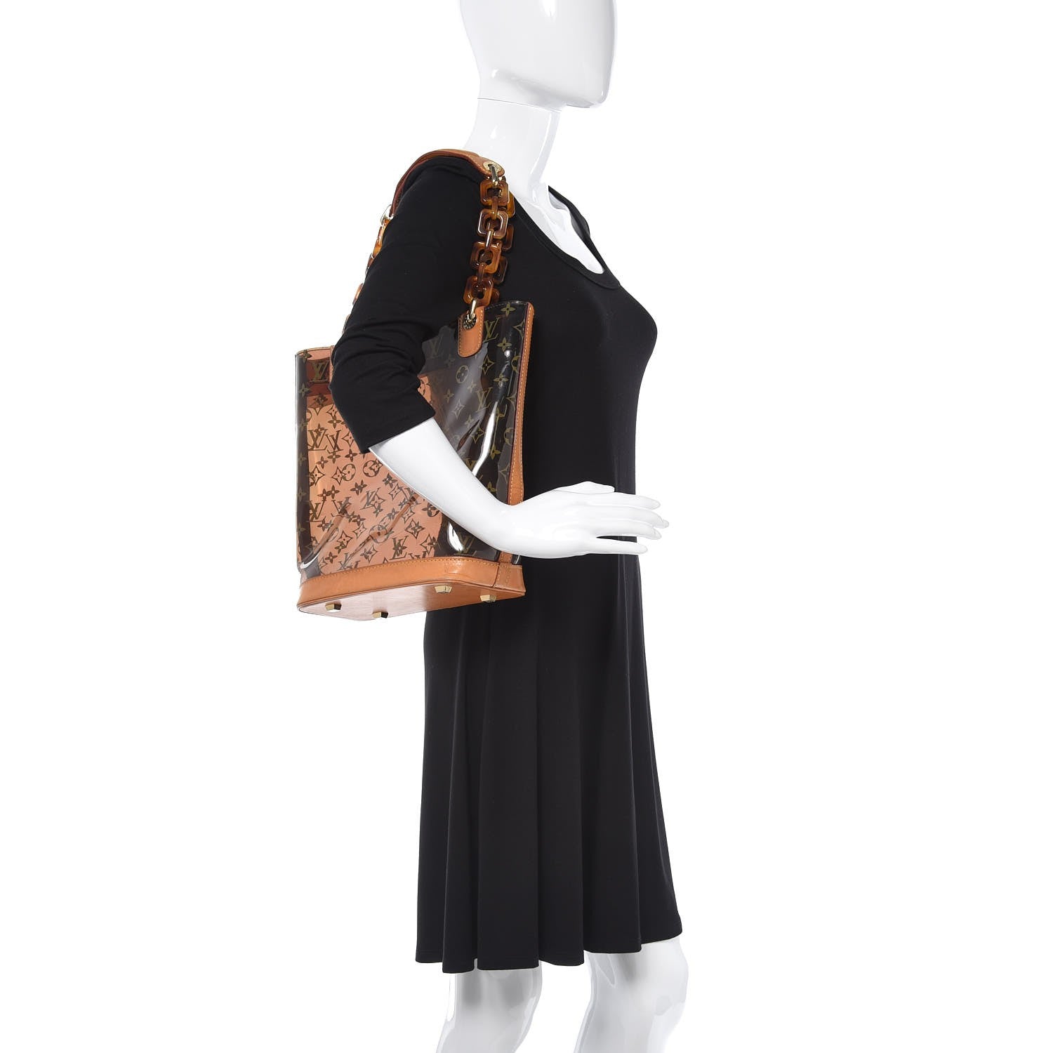 Louis Vuitton Vinyl Cabas Sac Ambre MM 2 of 12