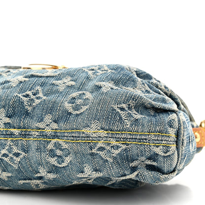 Louis Vuitton Monogram Denim Mini Pleaty Blue 10 of 10
