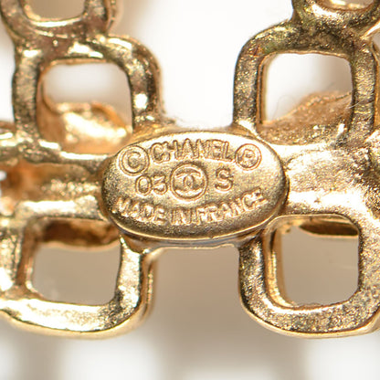Chanel Enamel CC Dangle Earrings Gold 5 of 5