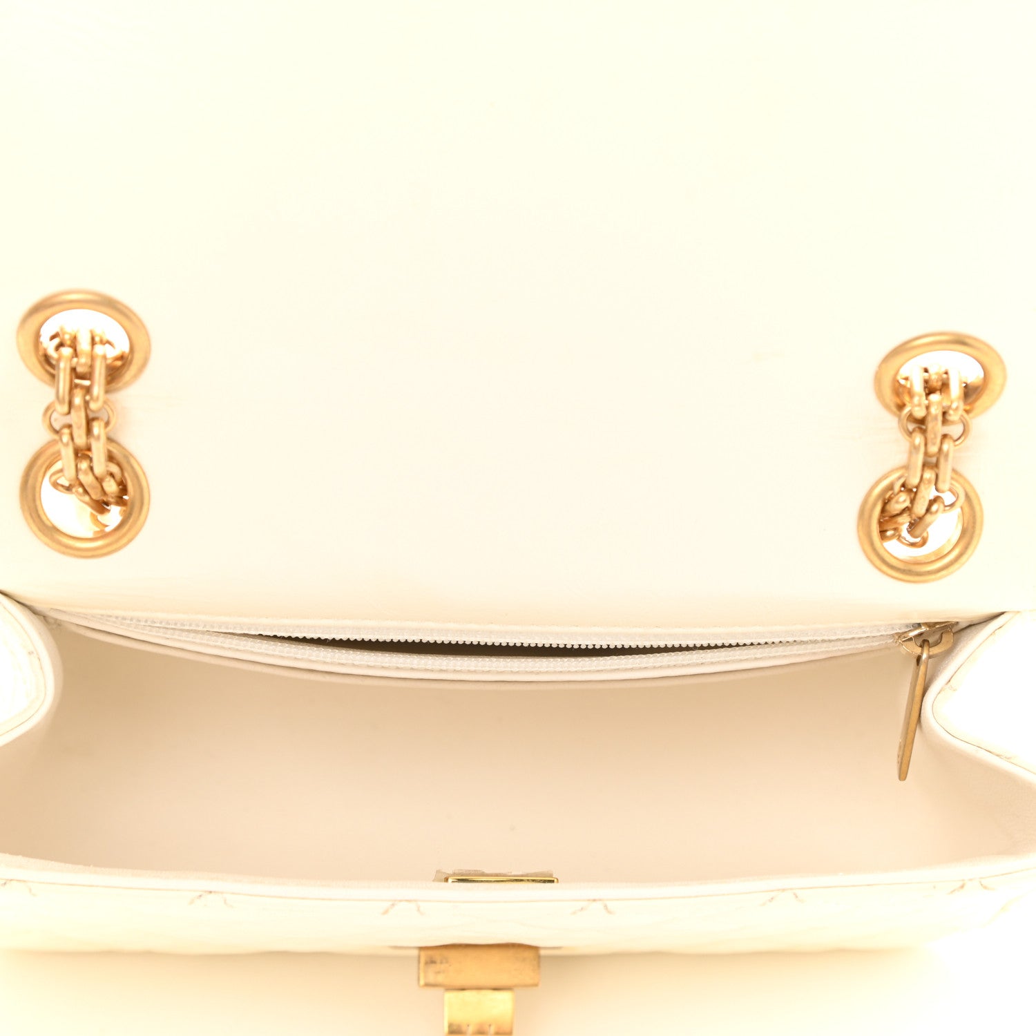 Chanel Aged Calfskin Quilted 2.55 Reissue Mini Flap White 5 of 11