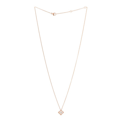 David Yurman 18K Yellow Gold Diamond Venetian Quatrefoil Pendant Necklace 3 of 5