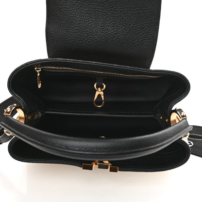 Louis Vuitton Canvas Taurillon Capucines MM Black 6 of 10