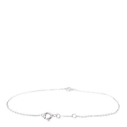 Tiffany Sterling Silver Diamond .03ct Elsa Peretti Diamonds by the Yard Bracelet 3 of 4