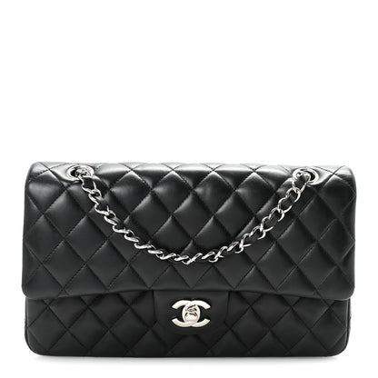 Chanel Lambskin Quilted Medium Double Flap Black 1 of 10