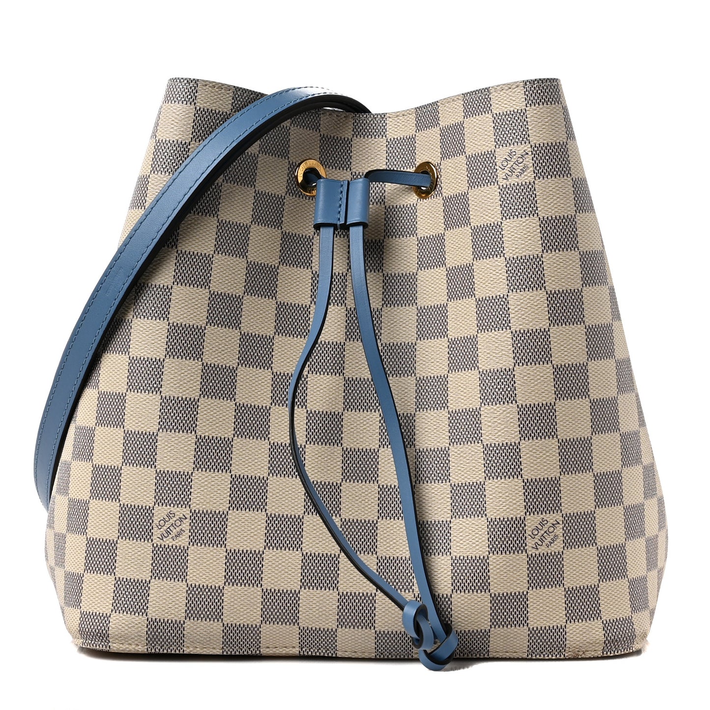 Damier Azur Neonoe MM Bleuet