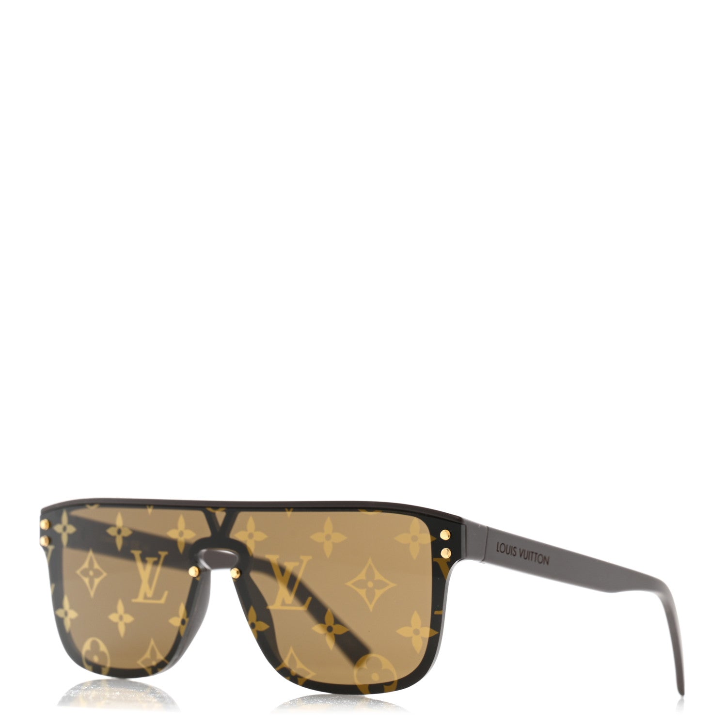 Louis Vuitton Acetate LV Waimea Square Sunglasses Z1485W Brown 1 of 7