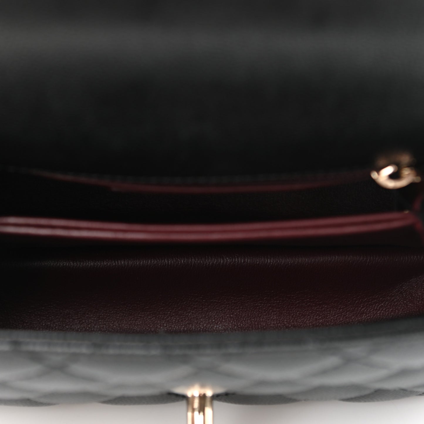 Caviar Quilted Extra Mini Coco Handle Flap Black