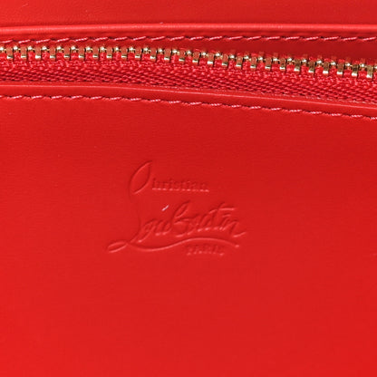 Christian Louboutin Calfskin Empire Leopard Panettone Zip Around Wallet Brown Gold 6 of 7