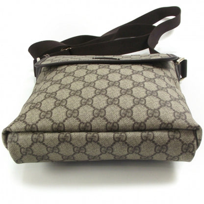Gucci GG Plus Monogram Small Flap Messenger Bag Beige Dark Brown 4 of 10