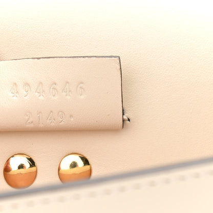 Gucci Calfskin Super Mini Sylvie Chain Shoulder Bag White 7 of 13