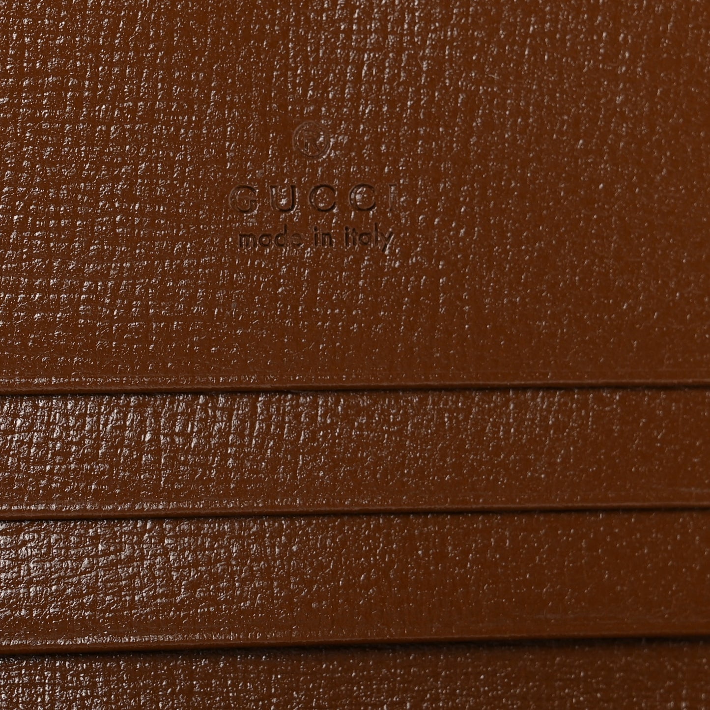GG Supreme Monogram Horsebit 1955 Card Case Wallet Beige Ebony Brown Sugar