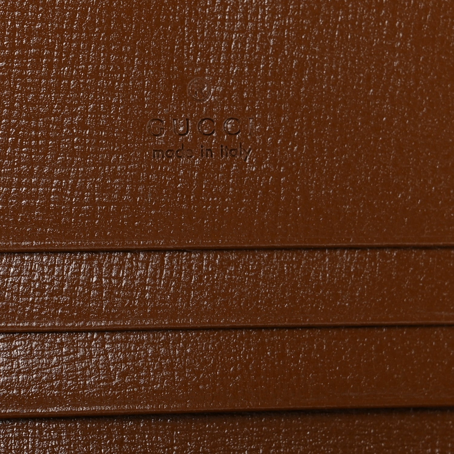 Gucci GG Supreme Monogram Horsebit 1955 Card Case Wallet Beige Ebony Brown Sugar 6 of 7
