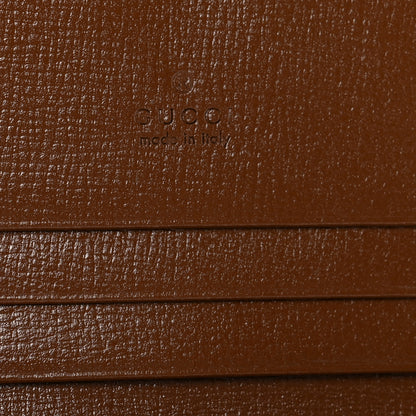 Gucci GG Supreme Monogram Horsebit 1955 Card Case Wallet Beige Ebony Brown Sugar 5 of 6