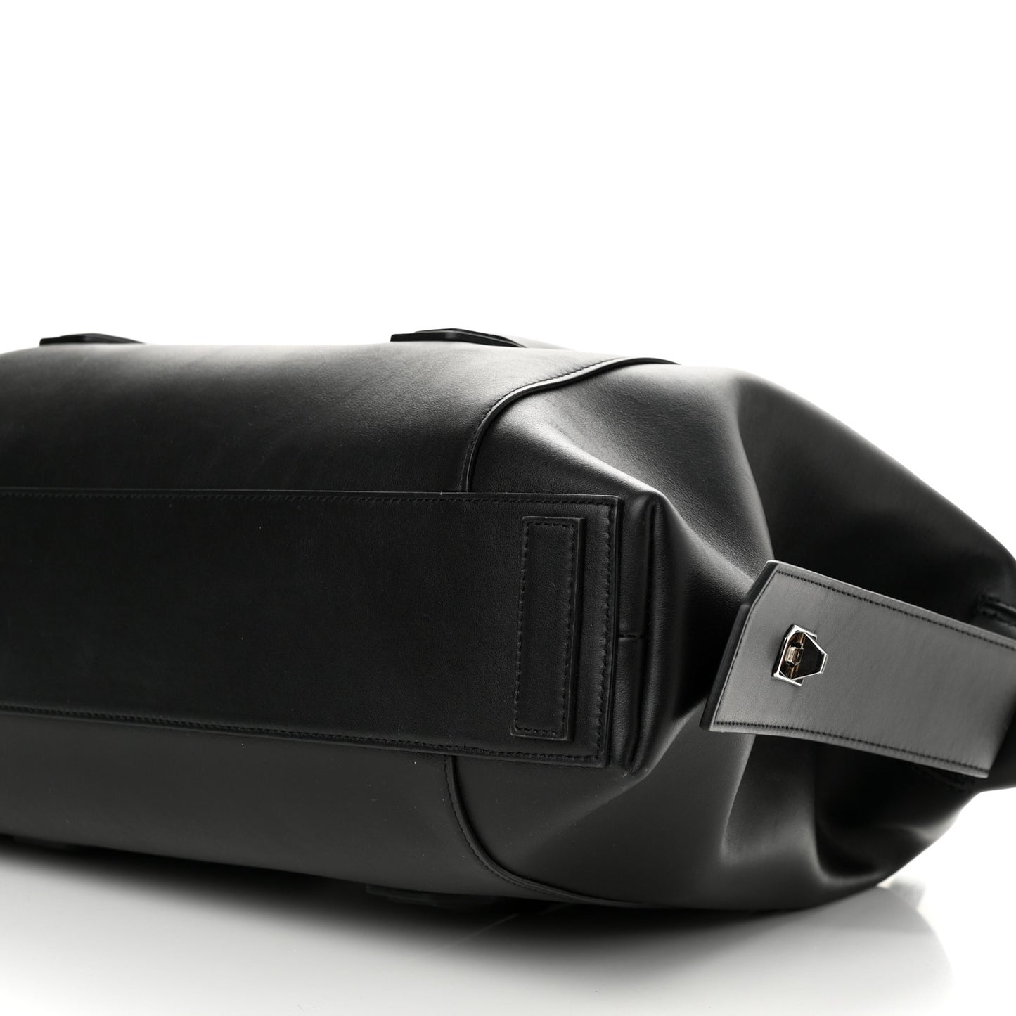 Smooth Calfskin Medium Antigona Lock Duffle Bag Black