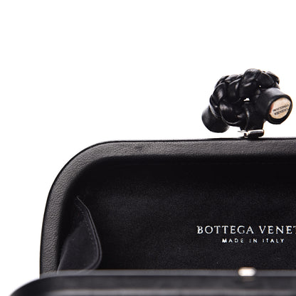 Bottega Veneta Satin Intreccio Impero Knot Clutch Black 11 of 11
